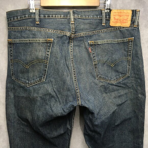 Levis Mens 559 Relaxed Straight Fit Blue Jeans size 40x32 Cotton Denim Zip Fly